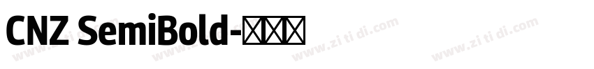 CNZ SemiBold字体转换